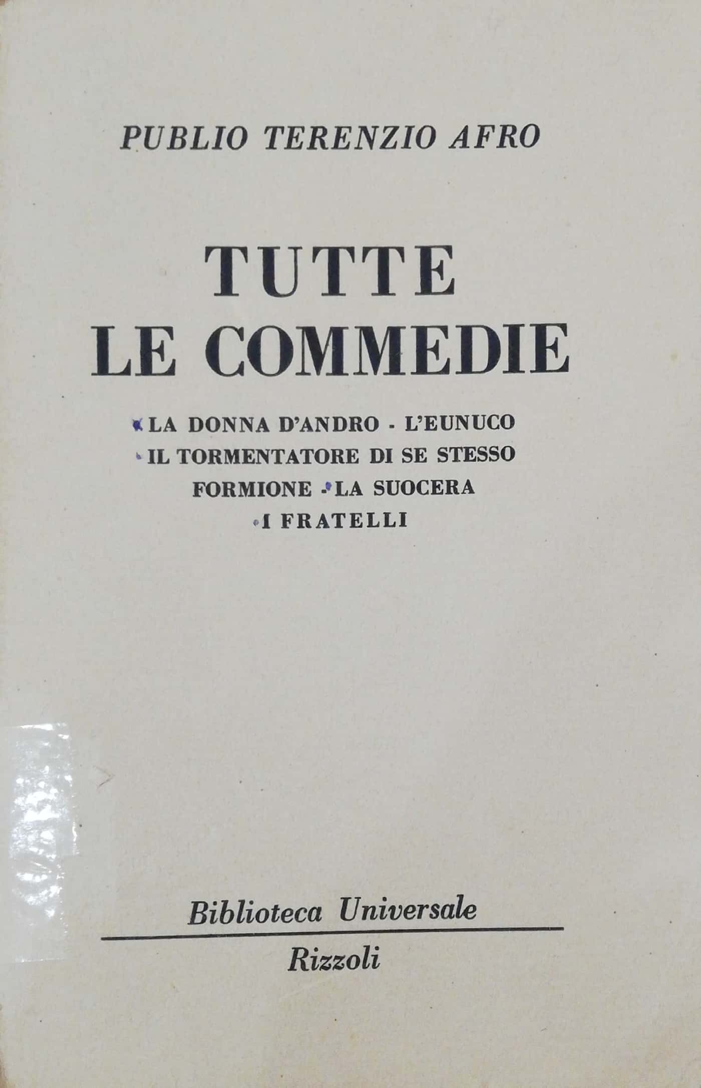 TUTTE LE COMMEDIE